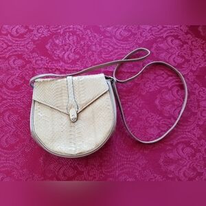 Vintage Lizard shoulder bag made in Paris by Celina.